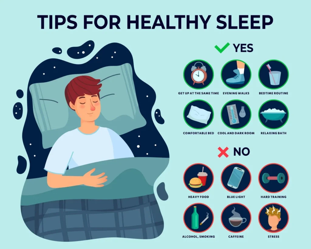 Sleeping tips for a healthy sleep